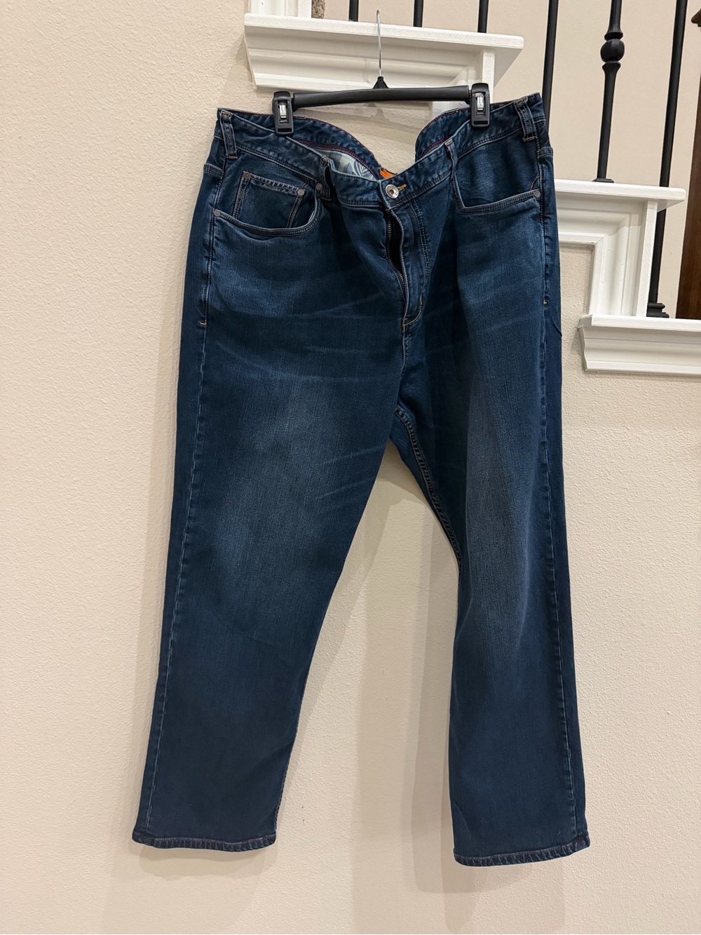 Tommy Bahama Men's Dark Blue Relaxed Fit Jeans 46 x 32